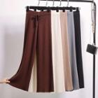 Rib Wide Leg Knit Pants