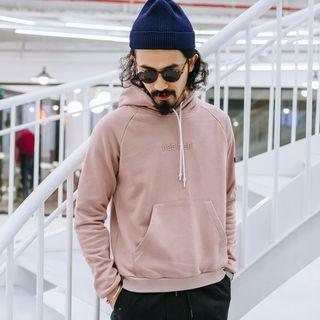 Embossed Hooded Pullover