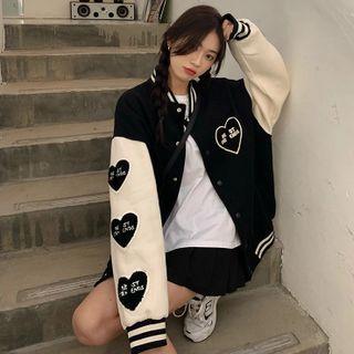 Heart Print Jacket