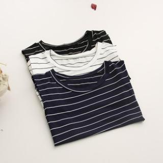 Sleeveless Striped Cropped Top