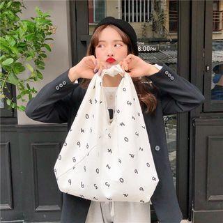 All Over Number Light Shopper Bag As Shown In Figure - One Size