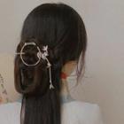 Alloy Bamboo Hair Stick Sliver - One Size