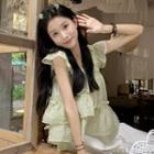 Sleeveless Tiered Blouse