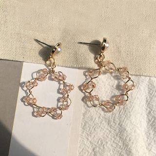 Beaded Mini Hoop Earring
