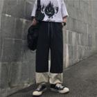 Two Tone Straight-fit Pants