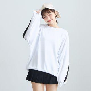 Long Sleeve Round Neck Striped Pullover