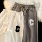 Letter Applique Sweatpants
