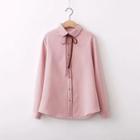 Fleece-lined Pinstriped Shirt