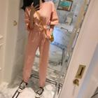 3/4-sleeve Harem Jumpsuit