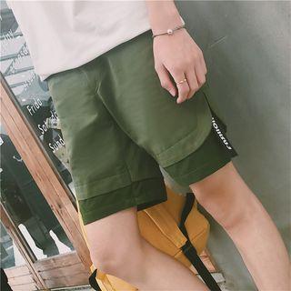 Lettering Strap Shorts
