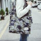 Camouflage Printed Shopper Bag