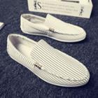 Canvas Stripe Loafers