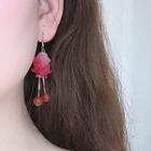 Petal Drop Earring Be2541 - Red - One Size