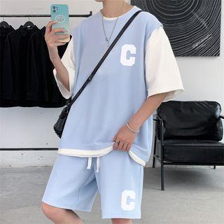 Mock Two Piece Oversize Top