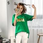 L Me-lettering Short-sleeve T-shirt