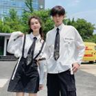 Couple Matching Shirt / Suspender Skirt / Pants / Tie