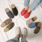 Couple Round-toe Net Slippers