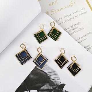 Layered Square Earring