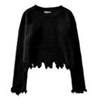 Crop Fringe Sweater
