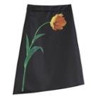 Asymmetrical Floral A-line Skirt
