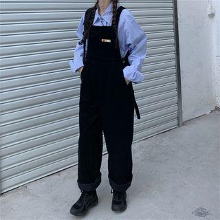 Plaid Shirt / Corduroy Jumper Pants