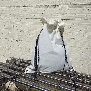 Zip-detail Bucket Backpack