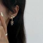 Floral Earring 1 Pair - Beige - One Size