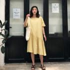 Ruffle Short-sleeve T-shirt Dress