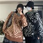 Couple Matching Zebra Sweater