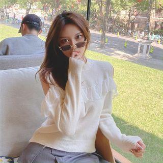 Lace Plain Sweater - 4 Colors