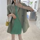 Short Sleeve Blazer / T-shirt Dress