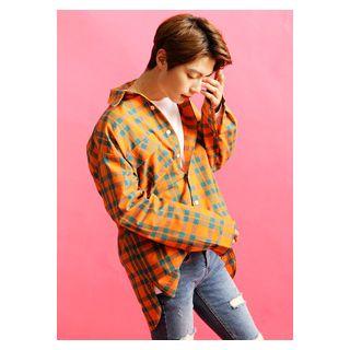 Flap-pocket Checked Shirt