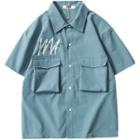 Short-sleeve Pocketed Cargo Shirt