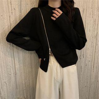 Asymmetrical Zip-up Sweatshirt