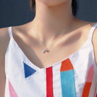 Star & Bell Pendant Sterling Silver Necklace Silver - One Size