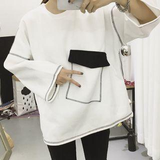 Contrast Pocket Sweatshirt