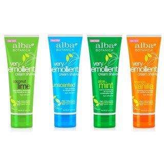 Alba Botanica - Very Emollient Cream Shave 8 Oz (4 Types)