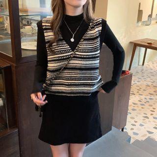 Striped Knitted Vest