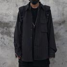 Long-sleeve Tripped Shirt