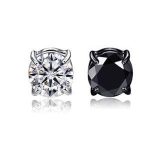 Rhinestone Alloy Magnetic Earring