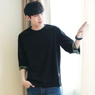 3/4-sleeve Cuffed Top
