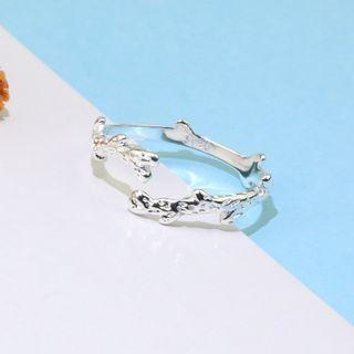 Branch Open Ring 1 Pc - Branch Open Ring - Silver - One Size