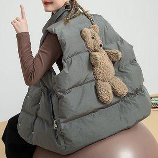 Bear Detail Padded Vest