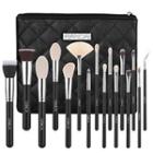 Set Of 16: Makeup Brush Set Of 16 - Makeup Brush - Black - One Size