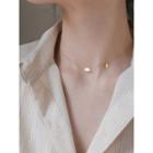 Tag Pendant Sterling Silver Choker Gold - One Size