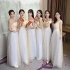 Lace Trim Bridesmaid Dress
