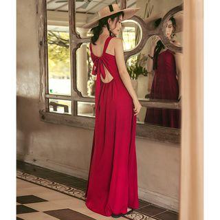 Open Back Maxi A-line Dress
