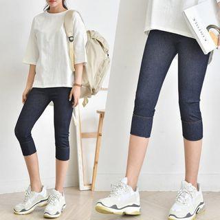 Denim Short Leggings