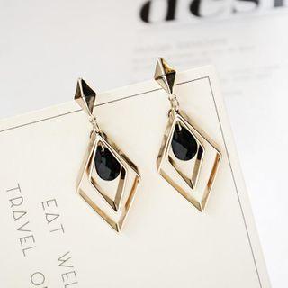 Rhombus Drop Earring 1 Pair - As Shown In Figure - One Size