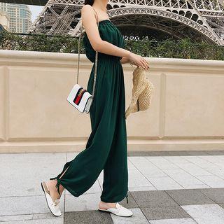 Plain Strapless Jumpsuit